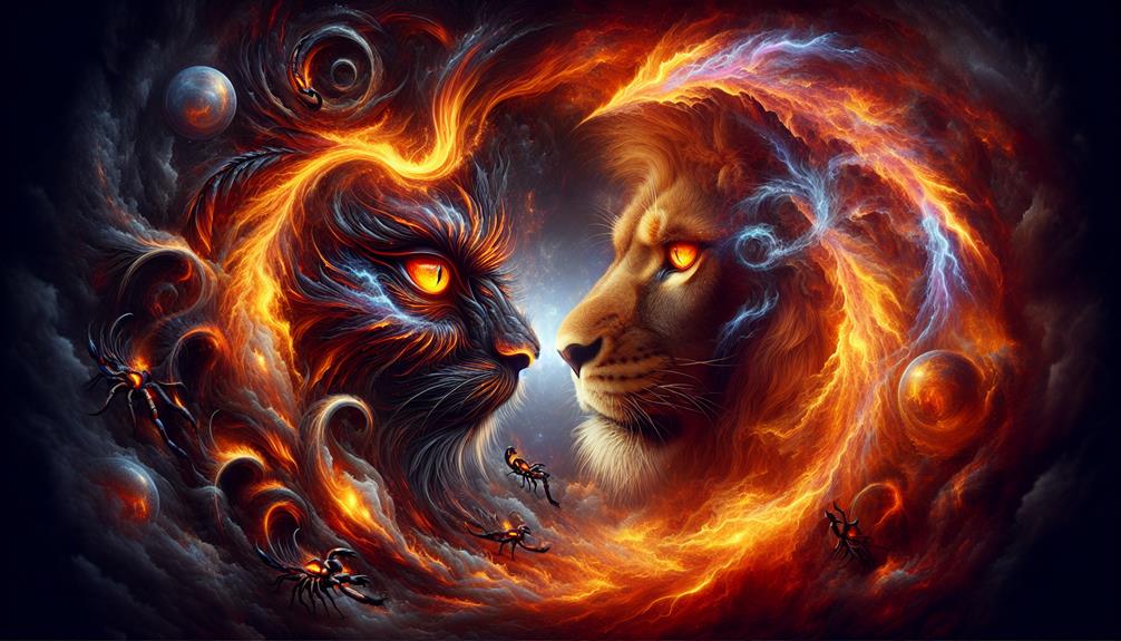 astrological battle between leo and scorpio